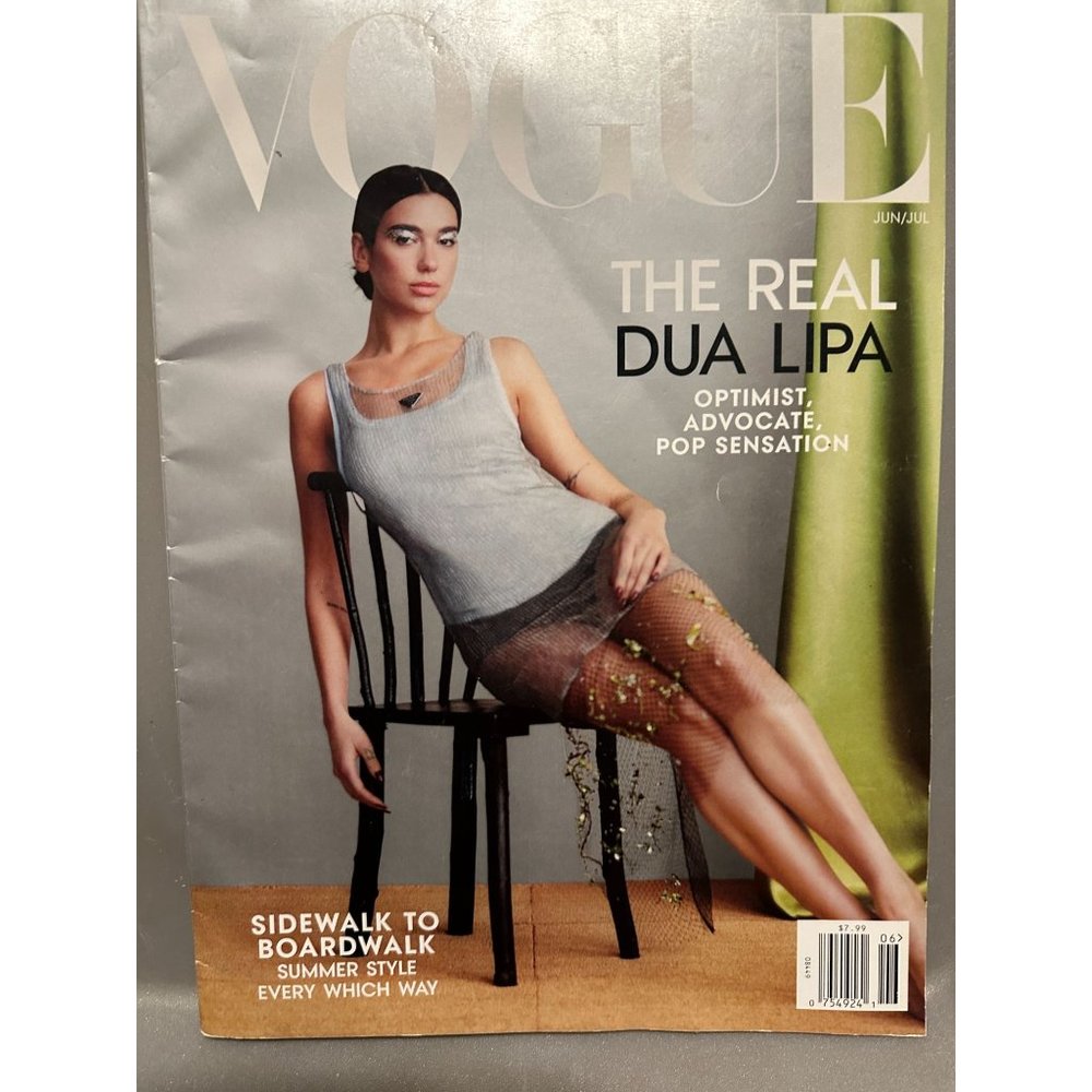 VOGUE MAGAZINE  JUNE/JULY  2022 DUA LIPA